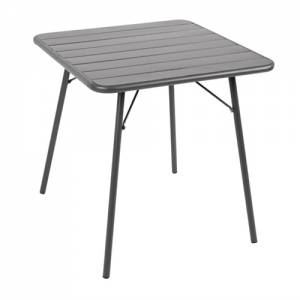 Tafel opklapbaar afm. 70x70x71cm. grijs staal