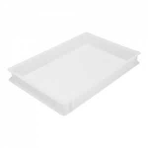 Stapelbak excl. deksel afm. 60x40x9cm. inh. 18ltr. wit kunststof