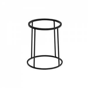 Buffetverhoger diam. 22/24cm. hgt. 28cm. zwart