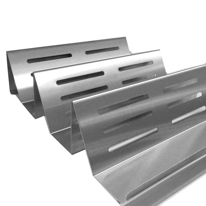 LAYOUT DISPLAY 3 SECTIONS PRESENTATION FOR WALL COOLING DIM. 30X35X(H)9CM. stainless steel