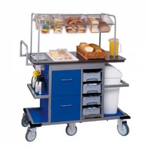 BROTBUFFETWAGEN LA BAGUETTE RAHMEN TOP 1-SEITIG FARBE BLAU