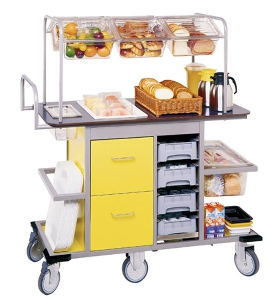 BROTBUFFETWAGEN LA BAGUETTE RAHMEN TOP 1-SEITIG FARBE GELB