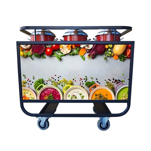 ICE CREAM SERVING TROLLEY- CUSTOM MADE & DESIGNED