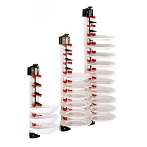 Bordenrek wandmodel Platemate  hgt. 80cm. tbv 9 stuks borden