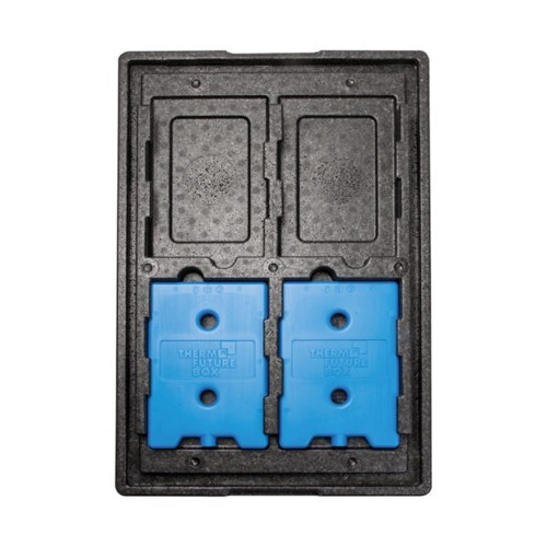 Koeldeksel voor 4 elementen afm 600x400x60mm. zwart Thermo Future Box