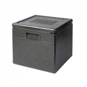 COFFRET DE TRANSPORT PIZZA CONT. 40LTR. TOP LOADER NOIR THERMO FUTURE BOX