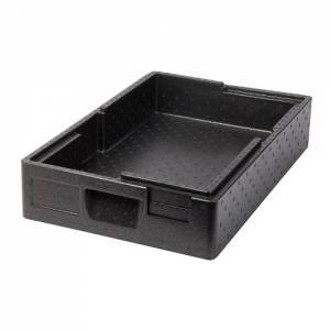 ISOLIERBOX SALTO 1/1 GN 15LTR. AFM 600X400X125MM. SCHWARZE THERMO-FUTURE-BOX
