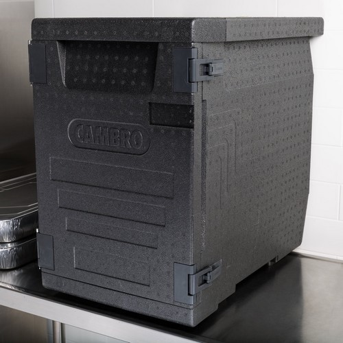 Geïsoleerde voedselcontainer afm. front loader epp400 zwart (110) Cambro