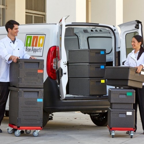 Geïsoleerde transportbox inh. 35,5 ltr. bovenlader epp160 zwart (110) Cambro