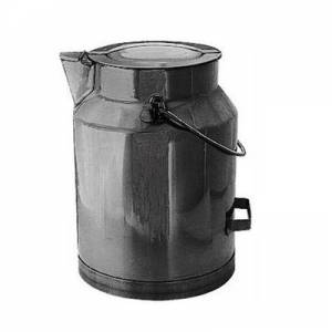 Melkbus rvs 18/10 met stootrand inh. 5 liter afm. 17,5x26,5cm.