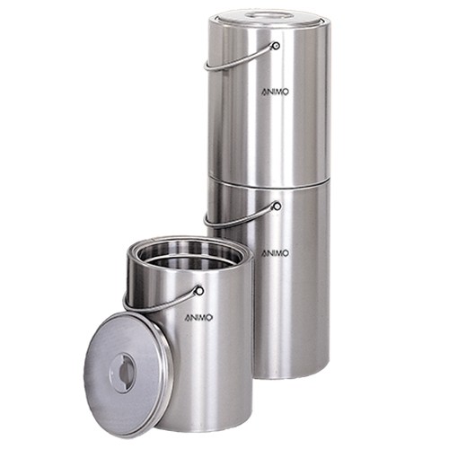 GAMEL/FOOD CONTAINER STAINLESS STEEL 18/10 INH. 10 LITER DIMENSIONS 25.2X36.2CM. ANIMO