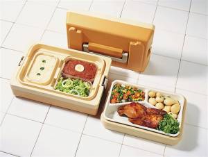 Transport-box Menut Duo MAJOR soepschaal inh. 0,4ltr. afm. 14,1x9,4cm. hgt.4,6cm. kunststof kleur transparant