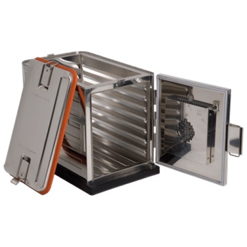 INSULATED TRANSPORT BOX THERMOPORT 1000 DU STAINLESS STEEL RIEBER