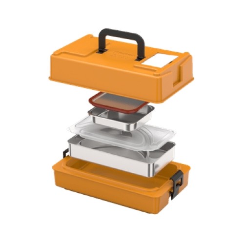 INSULATED TRANSPORT BOX THERMOPORT 10 COMPL. ORANGE RIEBER