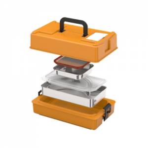 INSULATED TRANSPORT BOX THERMOPORT 10 COMPL. ORANGE RIEBER