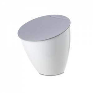 WASTE BIN WHITE 'CALYPSO' - MEPAL