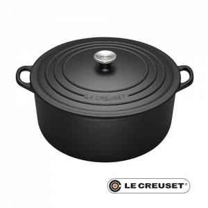Braadpan m/deksel diam. 20cm. inh. 2,4 liter gietijzer kleur zwart Le Creuset