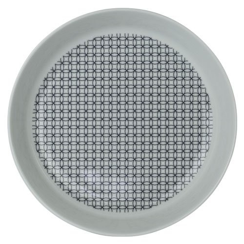 PLATE DEEP DIAM. 24CM. NORDIKA BLUE FJORD 3 COLOR WHITE/BLUE