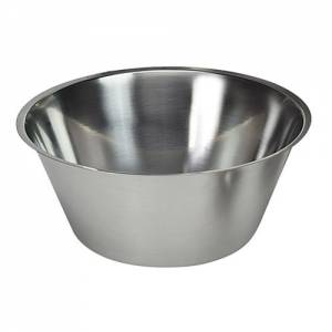 Keukenschotel inh. 3,3ltr. diam. 25cm. HG. 10cm. rvs 18/8