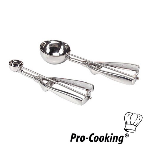 Ijsportioneerlepel Pro-Cooking 1/12l. diam. 63mm. rvs