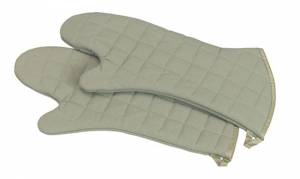 Ofenhandschuhe P/PAAR FARBE BEIGE LÄNGE 25CM.