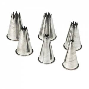 Spuitmondje gekarteld diam. 4mm. rvs