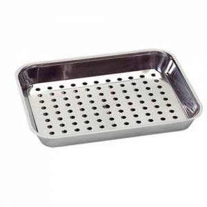 DRIP TRAY WITH GRIDS DIM. 50X35X5.5CM. Stainless steel 18/8