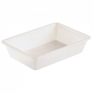 Vleesbak afm. 51x35x11cm. wit kunststof