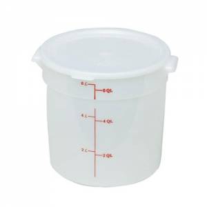 STORAGE CAN WHITE Z/COVER DIAM. 30.5CM. HG. 30CM. INH. 17.2 LITER PLASTIC