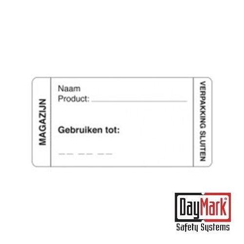 Afwasbare sticker 'magazijn' rol à 250 stuks - DayMark