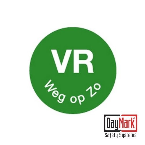 Permanente stickers 'za weg op ma' rol à 1000 stuks - DayMark