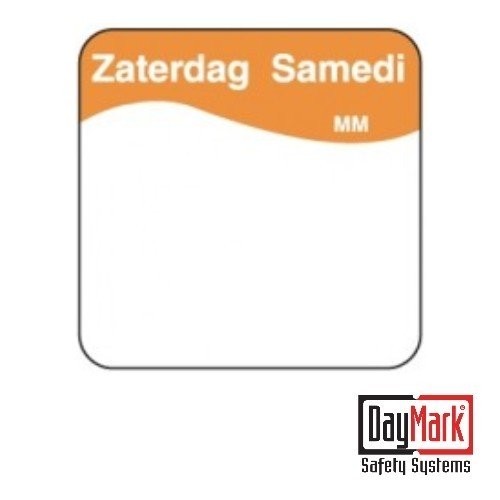 Makkelijk te verwijderen stickers met schrijfvlak 'donderdag' rol à 1000 stuks - DayMark