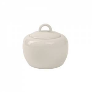 Suikerpot z/deksel Duo diam. 8cm. kleur ivoor Nova