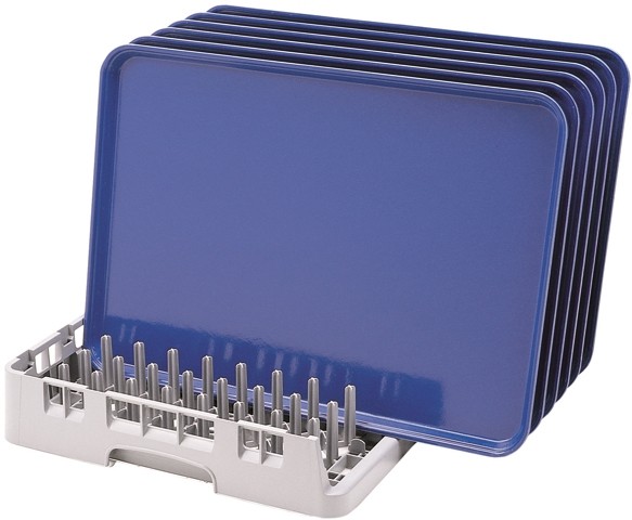 Vaatwaskorf gn 1/1 dienbladen afm. 50x50cm. kleur grijs Cambro Camrack