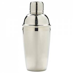 Cocktailshaker cobbler inh. 500ml. roestvrijstaal kleur rvs