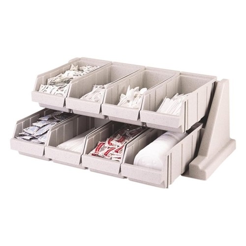 Bak tbv bestekuitgifte afm. 13x30,5x11cm. kleur speckled gray Cambro