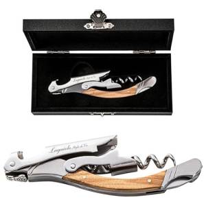 Kurkentrekker olijfhout roestvrijstaal set á 1 stuk Laguiole Style de Vie