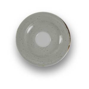 PLAT DIAM. 12CM. SATURNO NATURE COULEUR TAUPE