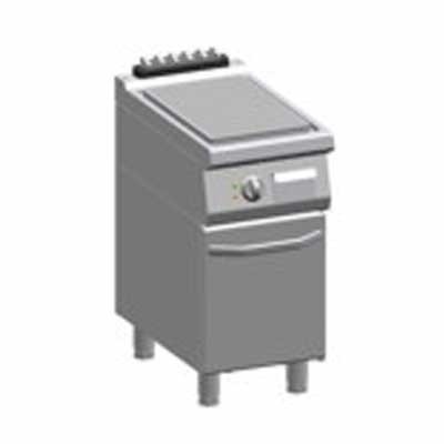 Bakplaat elektrisch geribd-400 staal met deur Ata-700 K7-EFB05VVL Ata