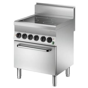 GLASS CERAMIC HOBTER, 5 ZO, EO, 4-BURNS SERIES 600, B600 BARTSCHER