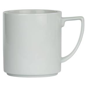 MUG W/HAND STACKABLE CONTENT. 42CL. RAIO COLOR WHITE NOVA