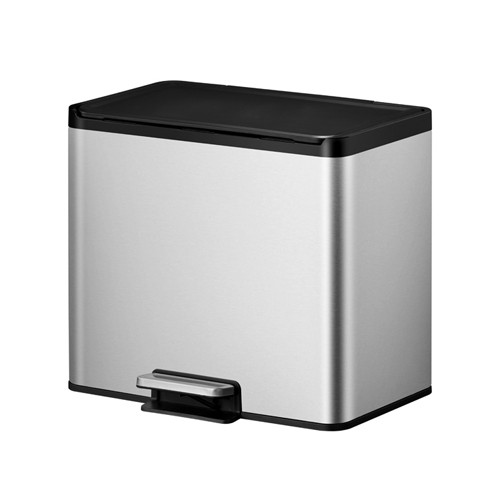 Essential Recycler pedaalemmer inh. 15+15ltr. mat rvs EKO