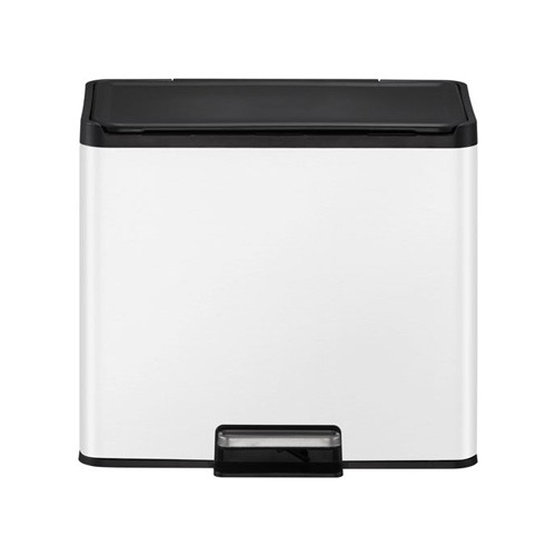 POUBELLE À PÉDALE ESSENTIAL RECYCLER CONT. 20+9LTR. BLANC EKO