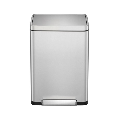 X-Cube Recycling pedaalemmer inh. 20+20ltr. mat rvs EKO