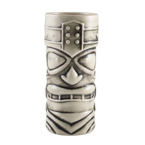 Tiki beker wit inh. 40cl. diam. 7,5cm.