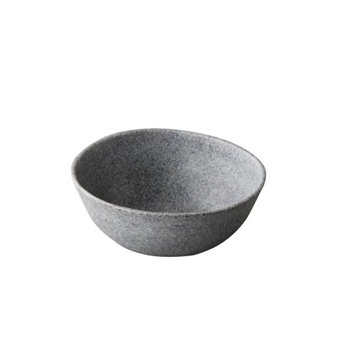 Kom diam. 15,5cm. organisch melamine pebble gray