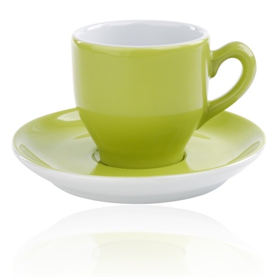 Kofffiekop inh. 14cl. Pisa kleur Appelgroen Nova