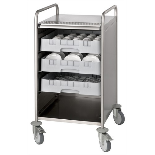 SERVING Trolley 10S DIM. 61.5X70X85CM. STAINLESS STEEL BRAVILOR