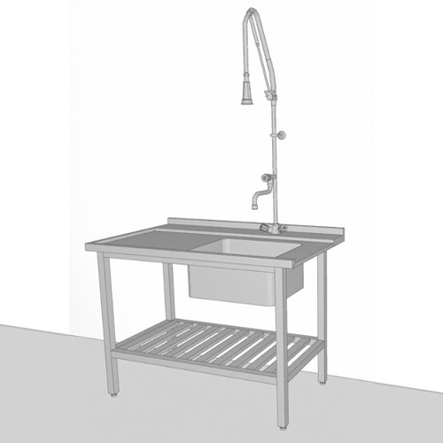 Aanvoertafel 1200x730mm