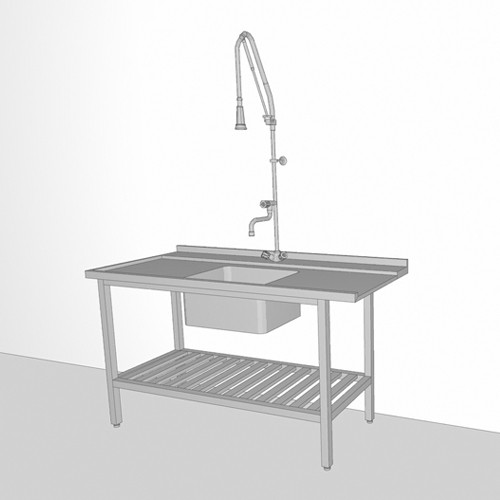 Aanvoertafel 1200x730mm